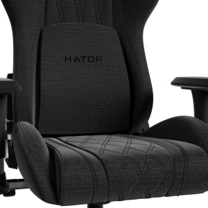 Scaun gaming Hator Darkside 3M Fabric, material cadru: Oțel, Țesătură CloudTouch™, piston cu gaz: Certificat SGS Clasa 4, cotiere: Ergonomice, 2D, bază cu 5 brațe ranforsate, realizată din PU armat, material de bază: spumă cu densitate mare InfuseFoam, - Img 5