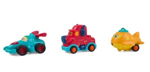 SET 3 VEHICULE ACTIONATE PRIN INERTIE, DIVERSE MODELE SI CULORI, MOMKI - Img 2