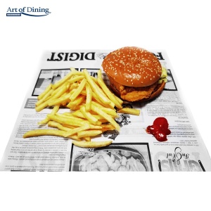 SET 500 BUCATI HARTIE IMPERMEABILA REZISTENTA LA GRASIME TIP ZIAR, 200 x 250 MM, ART OF DINING - Img 8