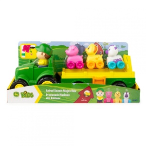 TRACTORAS CU REMORCA, ANIMALUTE SI SUNETE, JOHN DEERE - Img 2