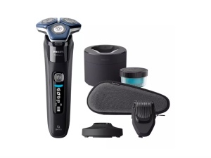 Aparat de ras electric Philips Seria 7000 S7886/58, 5 W, Autonomie 60 minute, Umed si uscat, Lame SteelPrecision SkinIQ Negru