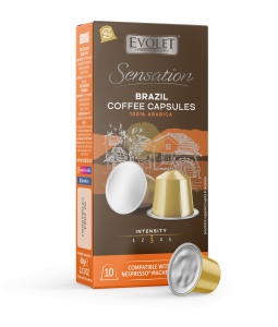 Cafea Evolet Sensation Cafea Brazil 10 Capsule x 6g