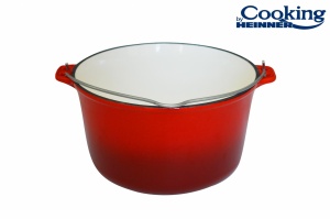 CEAUN DIN FONTA EMAILAT, 25 X 14 CM , 5 L, COOKING BY HEINNER - Img 3