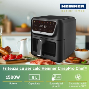 FRITEUZA CU AER CALD HEINNER CRISPPRO CHEF HAF-H8BK1700 - Img 4