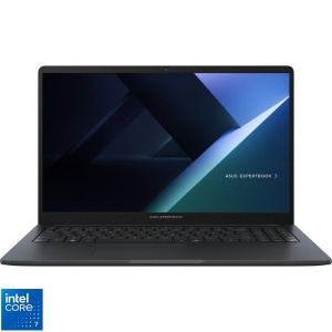 Laptop Business ASUS ExpertBook B1, cu procesor Intel Core 7 150U, 15.6'', 16 GB DDR5, 1 TB, Intel UHD Graphics, Fara OS, 3 ani Garantie
