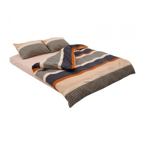Lenjerie dubla,100%bumbac,4 piese, Arin - Img 3