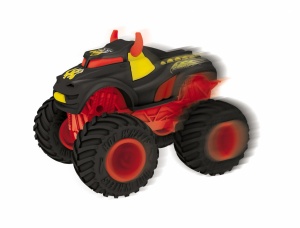 MASINA CU LUMINI SI SUNETE, REV TREDZ ROSU, HOT WHEELS - Img 3