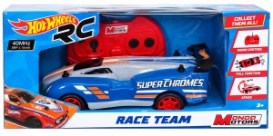 MASINUTA CU TELECOMANDA HOTWEELS,1:28,RACE TEAM,ALBASTRA - Img 2