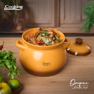 OALA CERAMICA CU CAPAC, 19x19.5 CM, 6 L, NICOLAI TAND, ORIGINI, COOKING BY HEINNER - Img 9
