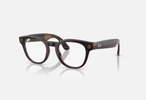RAY-BAN META SCRIBER OPTICS GEN 2 Shiny Transparent Umber/ Demo Lens
