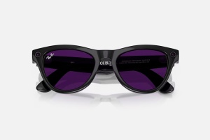 Ray-Ban Meta Skyler AI Glasses Shiny Black/Transitions Amethyst - Img 4