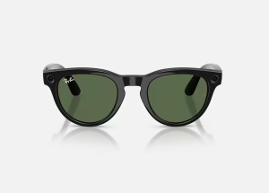 RayBan Meta HEADLINER Low Bridge Fit - Shinny Black - G-15 Green GEN2 - Img 2