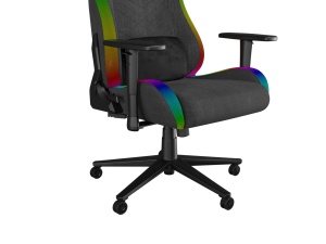 Scaun gaming Genesis TRIT 660, material textil, iluminare RGB, suporta pana la 150 kg, inaltime reglabila, spatar ajustabil, gri - Img 5