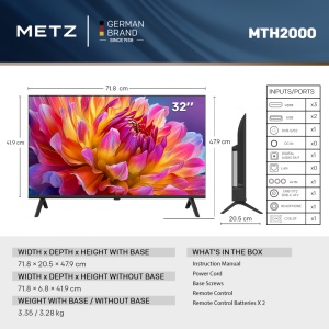 Televizor METZ LED 32MTH2000Z, 80 cm, HD, Clasa E (Model 2026) - Img 5