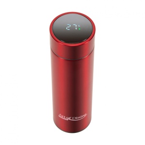 TERMOS INOX 450 ML, CU INDICATOR LED PENTRU TEMPERATURA, ROSU, ART OF DINNING BY HEINNER