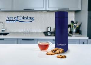 TERMOS INOX 450 ML,INDICATOR LED TEMPERATURA, ART OF DINING BY HEINNER (mix 3 culori in bax, 4 albastre, 4 negre, 4 rosii) - Img 9