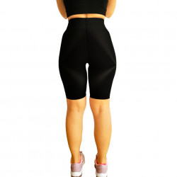 Colanti luciosi, scurti, lycra, talie inalta, Black