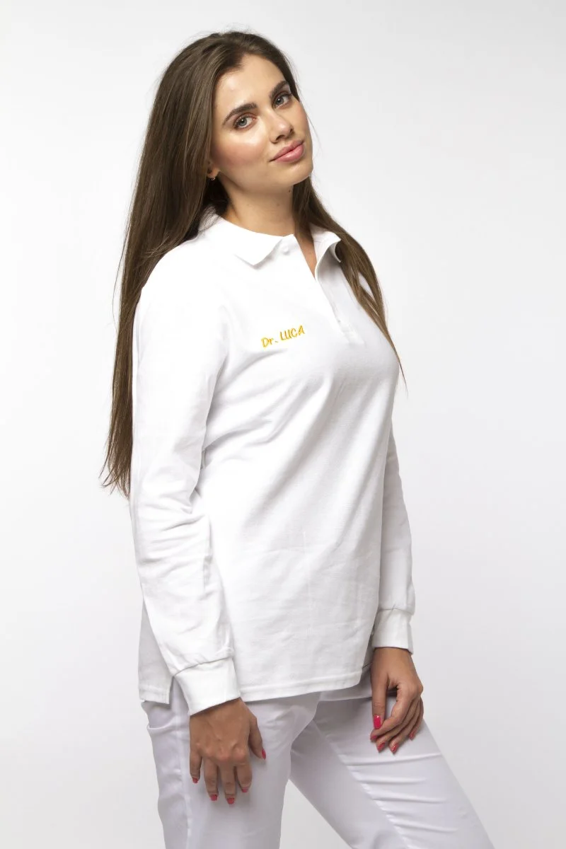 2. Poplin imprimat si alte tipuri renumite si de buna calitate_Bluza medicala pentru femei