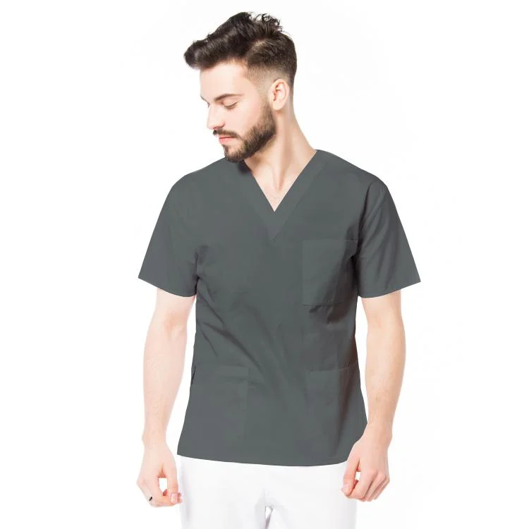 1. Medic neurolog ce înseamnă - bluză de bărbați gri, bărbat, pantaloni albi