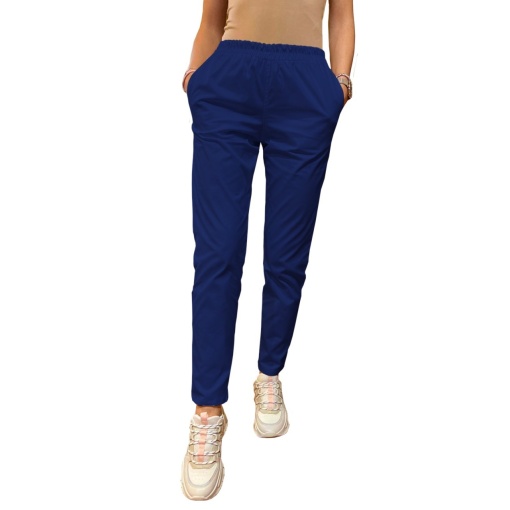 Legging ART stretch (cu elastan) cu betelie elastic-Albastru Safir