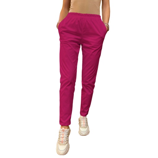 Legging ART stretch (cu elastan) cu betelie elastic-Magenta