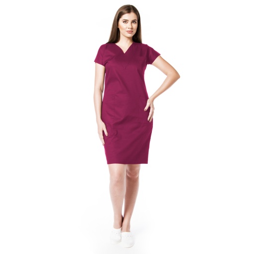 Sarafan medical stretch (cu elastan) ACTIVA -Fructe de padure