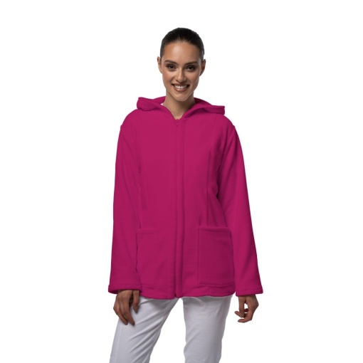 Jacheta polar cu gluga pentru femei VITAL-Magenta