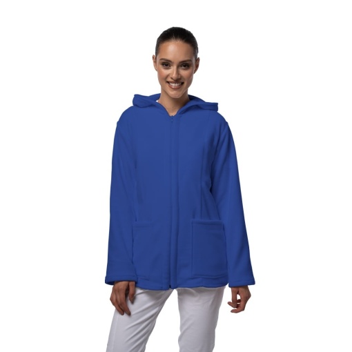 Jacheta polar cu gluga pentru femei VITAL-Cobalt