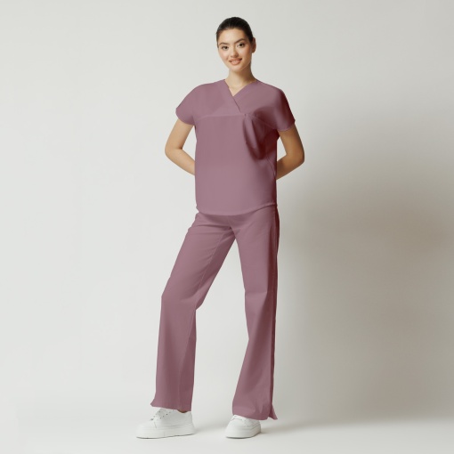 Uniformă Medicală Olimp Stretch pentru Femei-Roz antic