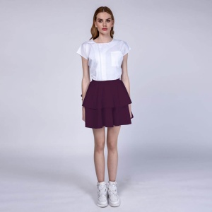 Fusta din elastan(stretch) cu 2 volane FRILL - Img 15
