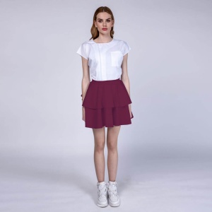Fusta din elastan(stretch) cu 2 volane FRILL - Img 19