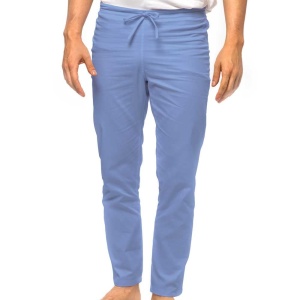 Pantaloni medicali ART stretch (cu elastan) pentru barbati-Azur