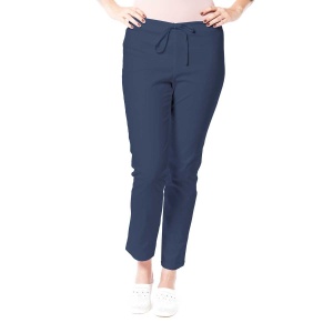 Pantaloni medicali ART stretch (cu elastan) pentru femei-Albastru Nocturn - Img 1