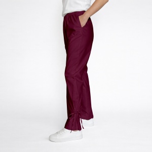Pantaloni medicali Art Stretch cu fundă pentru femei-Visiniu