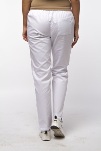 Uniformă Medicală Chic din Poplin cu pantalon clasic-Visiniu - Img 2