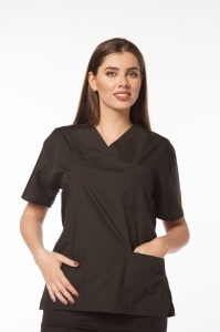Uniformă medicală Class cu imprimeu Medicine și pantaloni jogger pentru femei - Img 5
