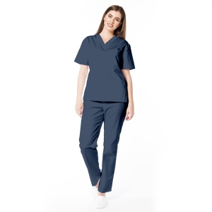 Uniforma medicala KULT cu pantaloni pentru femei-Albastru nocturn - Img 1