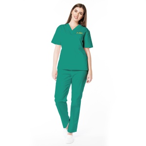 Uniforma medicala KULT personalizata cu nume si functie-Verde menta