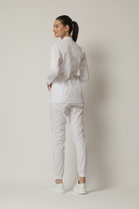 Uniformă medicală Mia cu jachetă mânecă lungă și pantaloni jogger-Bleumarin - Img 4