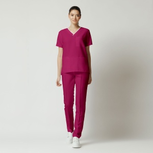 Uniformă Medicală Optim Stretch pentru Femei-Magenta - Img 1