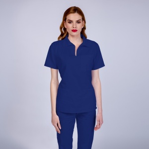 Uniforma medicala TREND cu pantaloni pentru femei-Albastru safir - Img 1