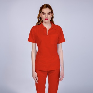 Uniforma medicala TREND cu pantaloni pentru femei -Rosu