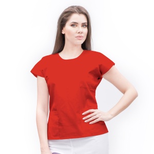 Bluza medicala SPRINT stretch (cu elastan) pentru femei-Rosu - Img 1