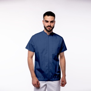 Bomber medical TRAFIC cu maneca scurta, fermoar si bordura elastic pentru barbati - Img 10