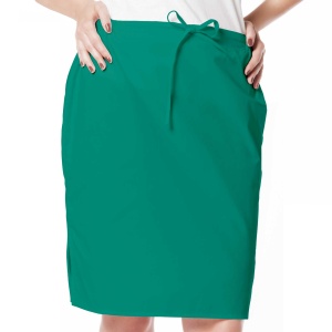 Fusta medicala stretch (cu elastan)-Verde menta