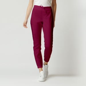 Pantaloni medicali ART jogger din stretch subtire pentru femei-Fructe de padure - Img 1