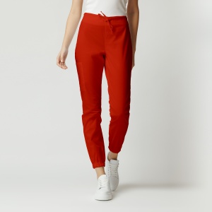 Pantaloni medicali ART jogger din stretch subtire pentru femei-Rosu