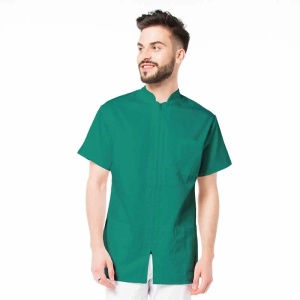 Tunica medicala BOND ZIP cu fermoar -VERDE MENTA