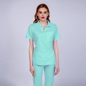 Uniforma medicala TREND cu pantaloni pentru femei-Aqua