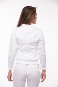 Bomber medical maneca lunga cu fermoar, manseta si bordura patent pentru femei TRAFIC-Negru - Img 3